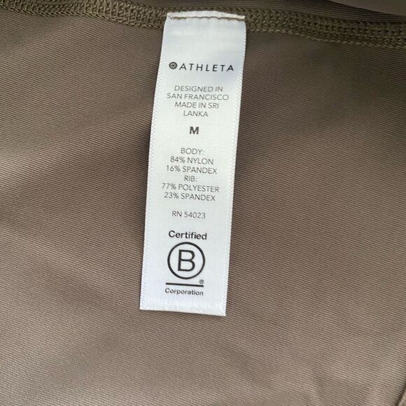 Athleta Vitality Ribbed Tank Top Racerback Mocha Brown Size M - Picture 8 of 16